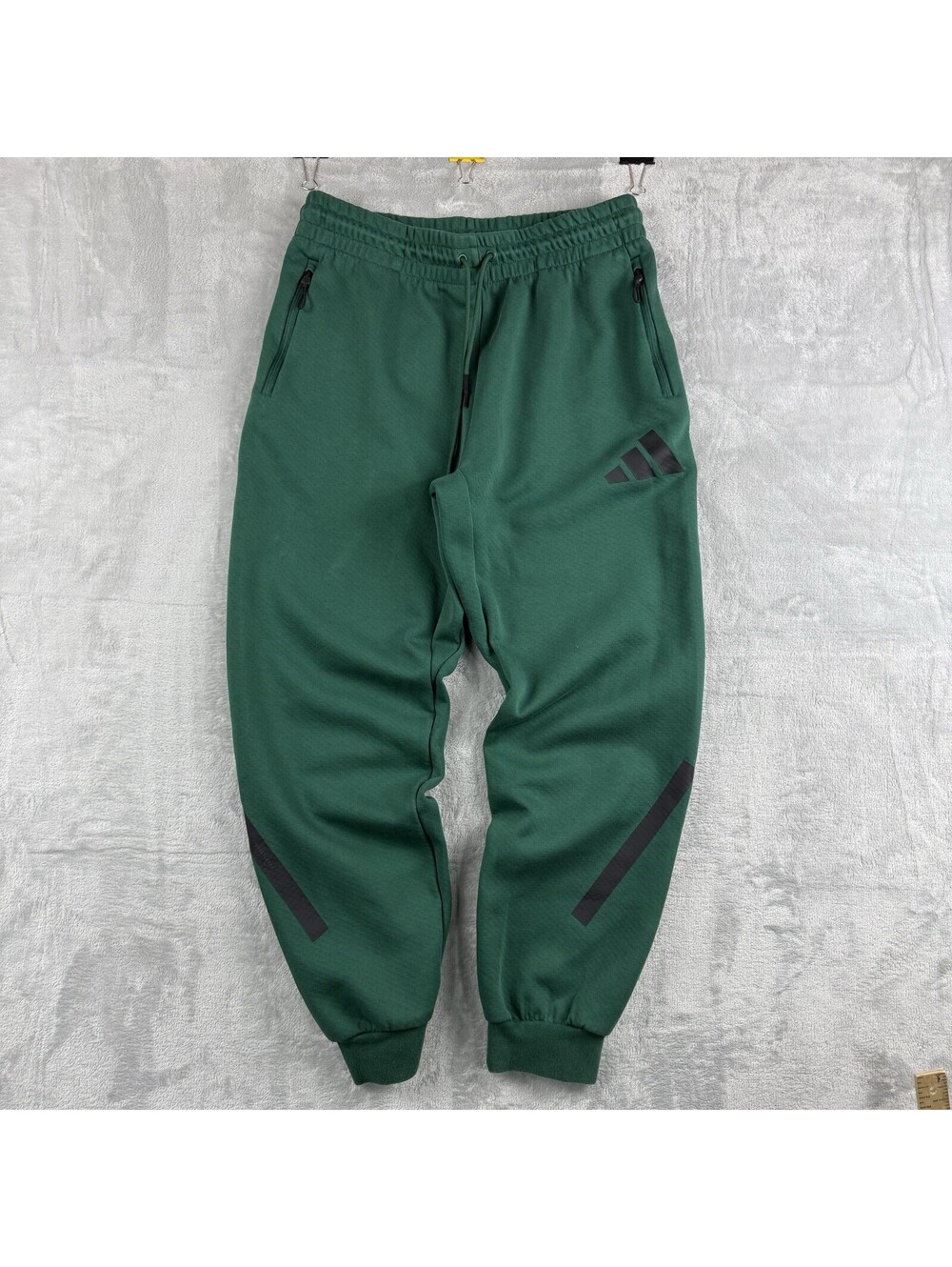 Adidas Men's Dark Green Performance Jogger Pants